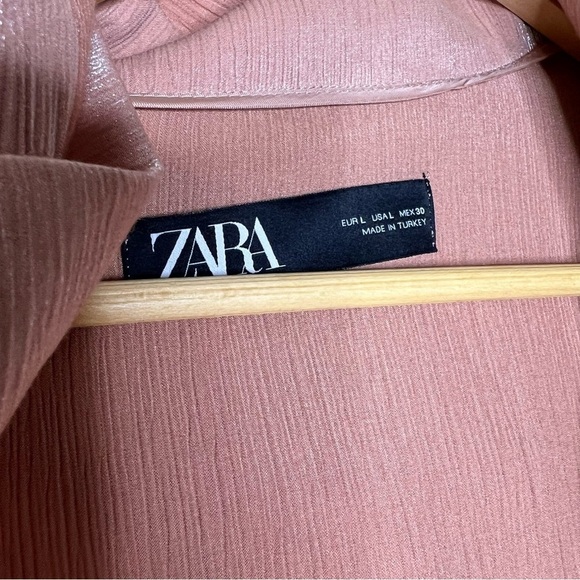 Zara Color Block Hooded Zip Front Jacket Windbreaker size large - Picture 8 of 14